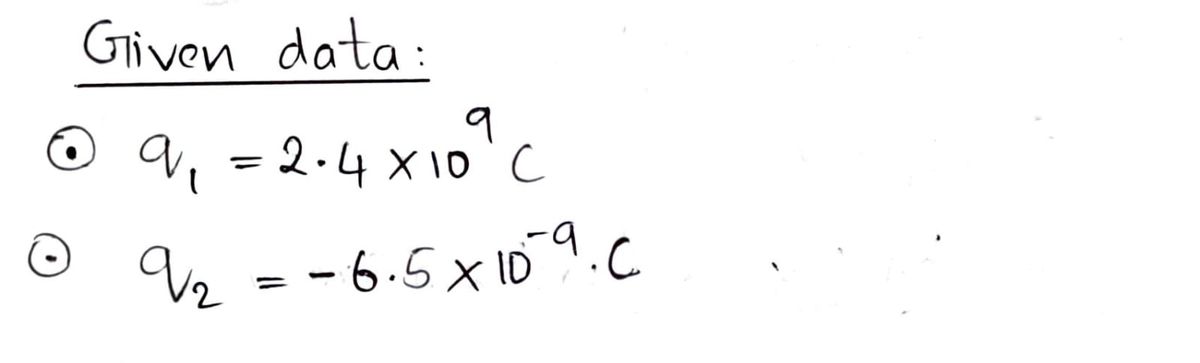 Physics homework question answer, step 1, image 1