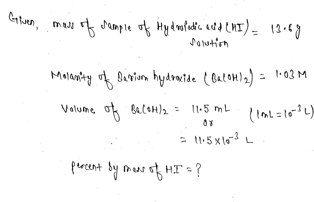 Chemistry homework question answer, step 1, image 1