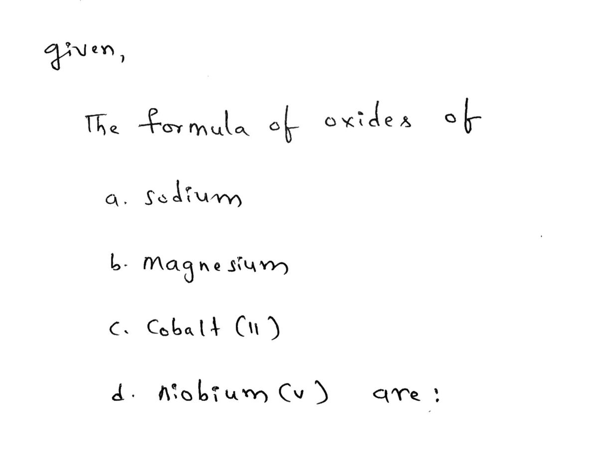 Chemistry homework question answer, step 1, image 1