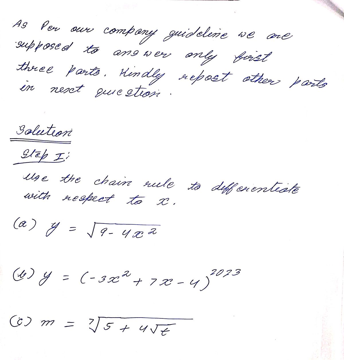 Calculus homework question answer, step 1, image 1