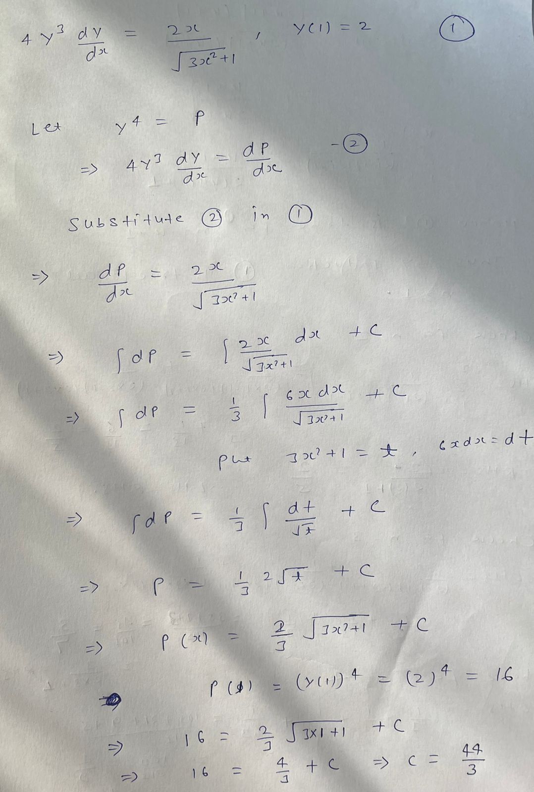 Advanced Math homework question answer, step 1, image 1