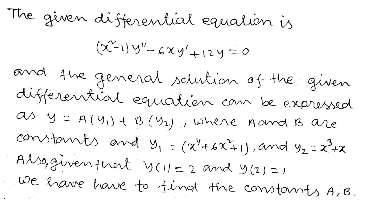 Advanced Math homework question answer, step 1, image 1