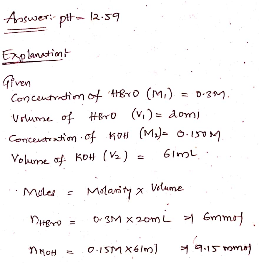 Chemistry homework question answer, step 1, image 1