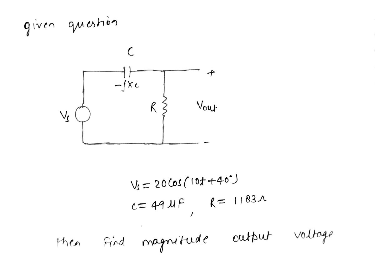 Electrical Engineering homework question answer, step 1, image 1