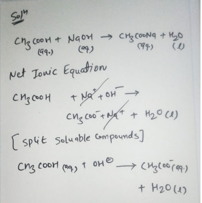 Answered: Give the net correct ionic equation for… | bartleby