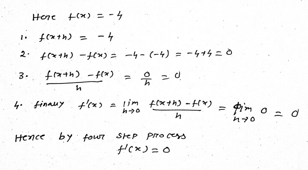 Answered Use The Four Step Process To Find F X Bartleby