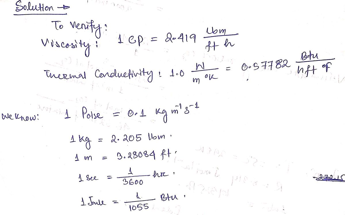 Chemical Engineering homework question answer, step 1, image 1