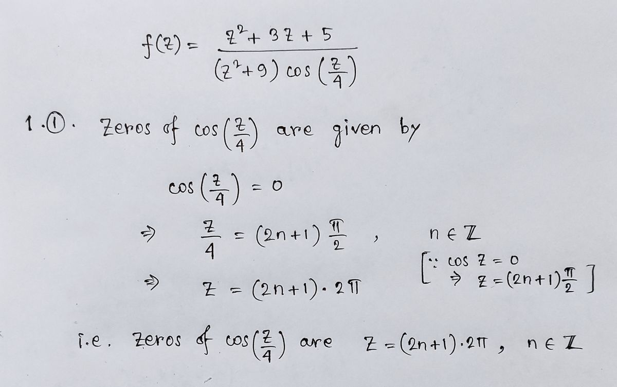 Advanced Math homework question answer, step 1, image 1