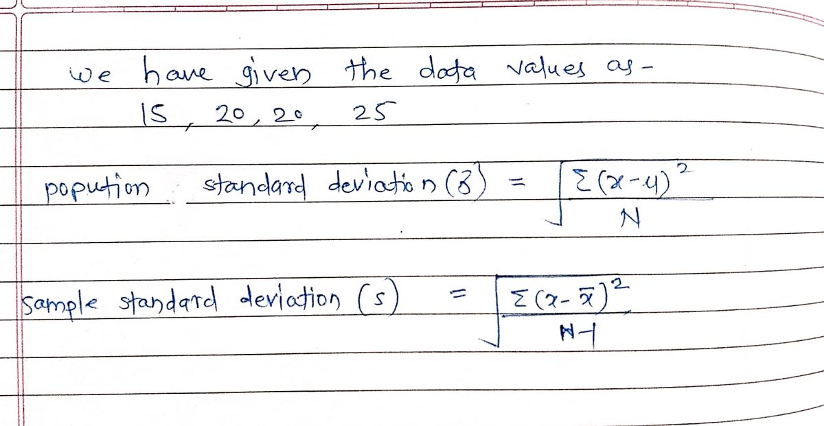 Statistics homework question answer, step 1, image 1