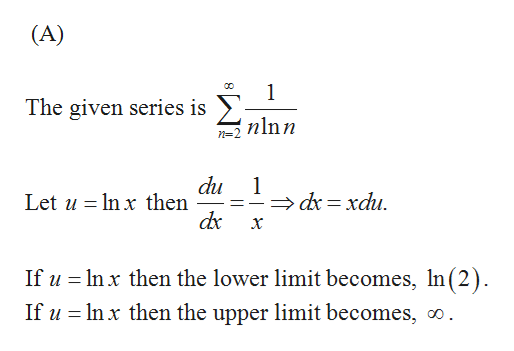 Answered: Use the integral test to determine if… | bartleby