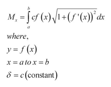 Answered: Find the moment about the x-axis of a… | bartleby