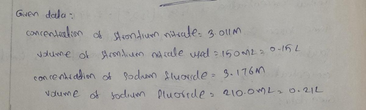 Chemistry homework question answer, step 1, image 1