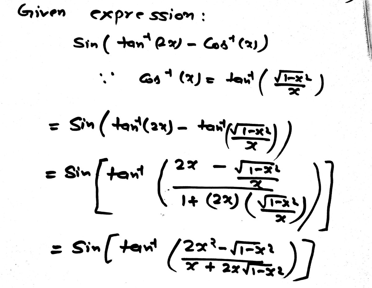 Trigonometry homework question answer, step 1, image 1