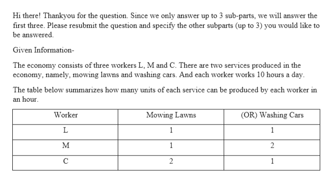 Answered 4 An Economy Consists Of Three Bartle