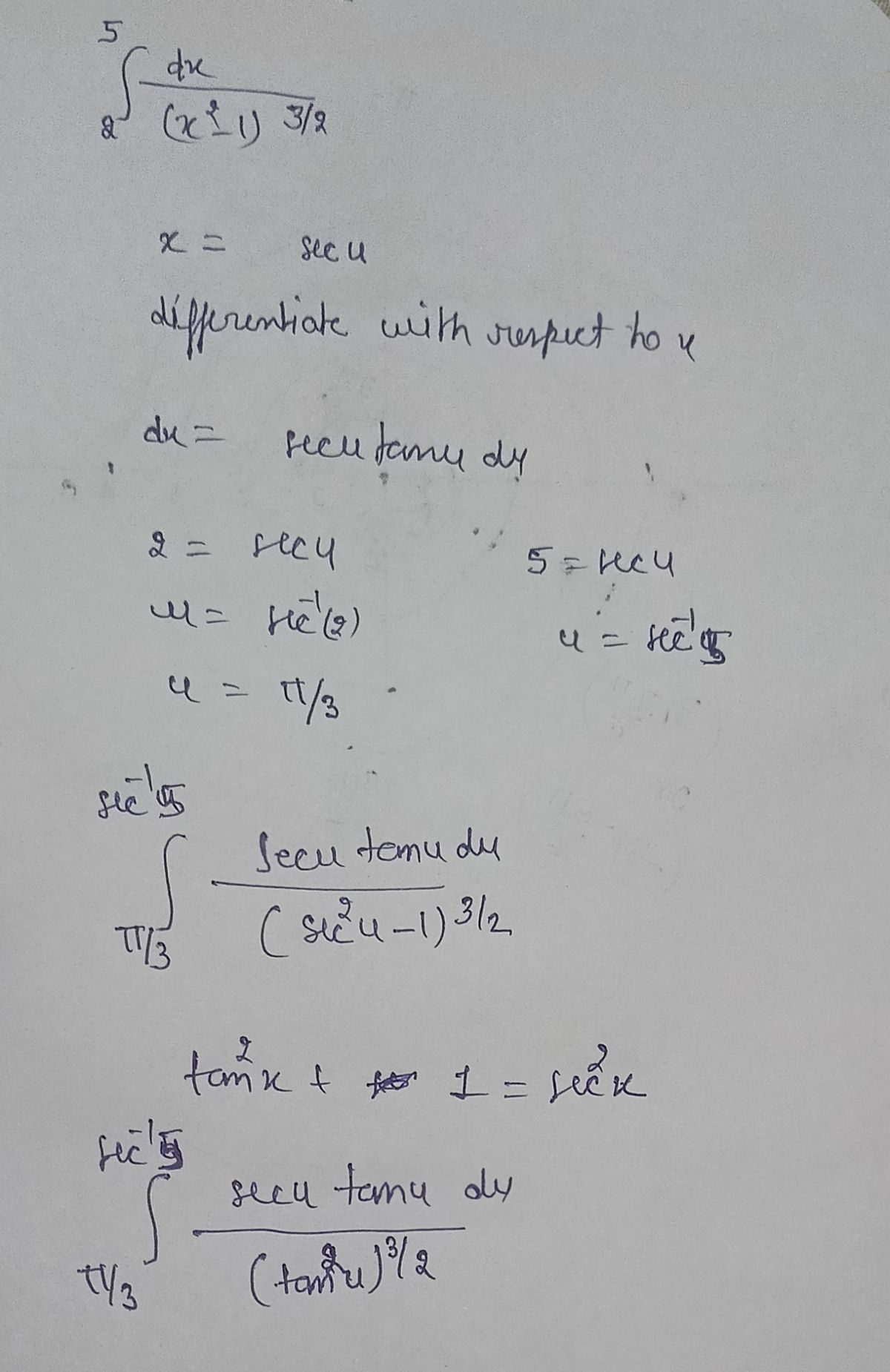 Calculus homework question answer, step 1, image 1