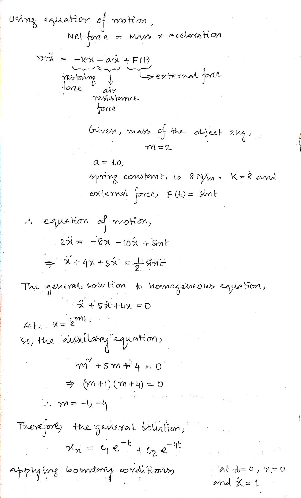 Physics homework question answer, step 1, image 1