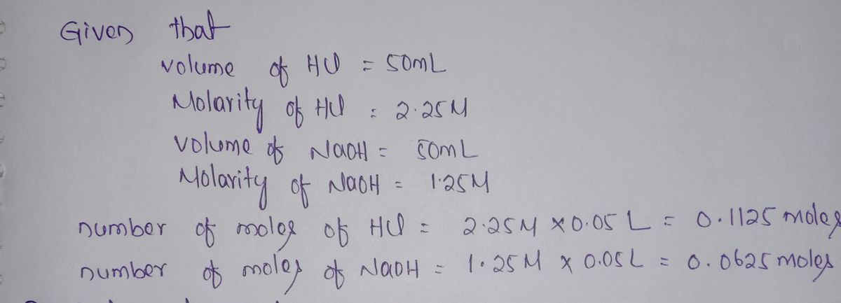 Chemistry homework question answer, step 1, image 1