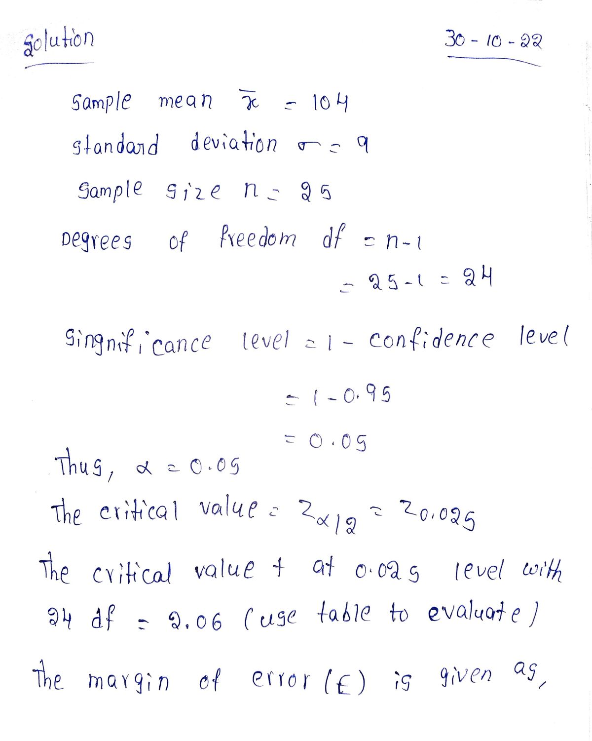 Statistics homework question answer, step 1, image 1