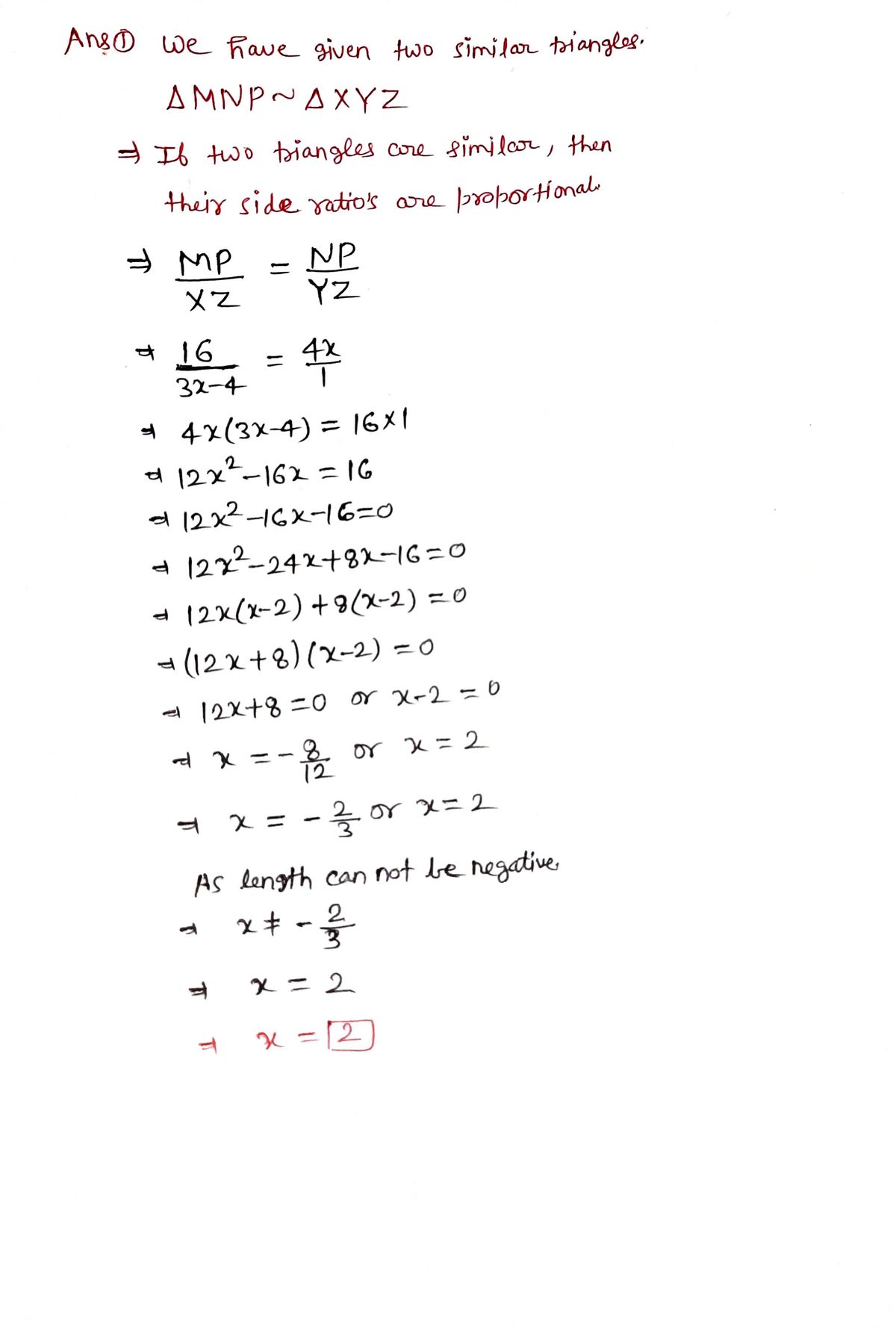 Geometry homework question answer, step 1, image 1