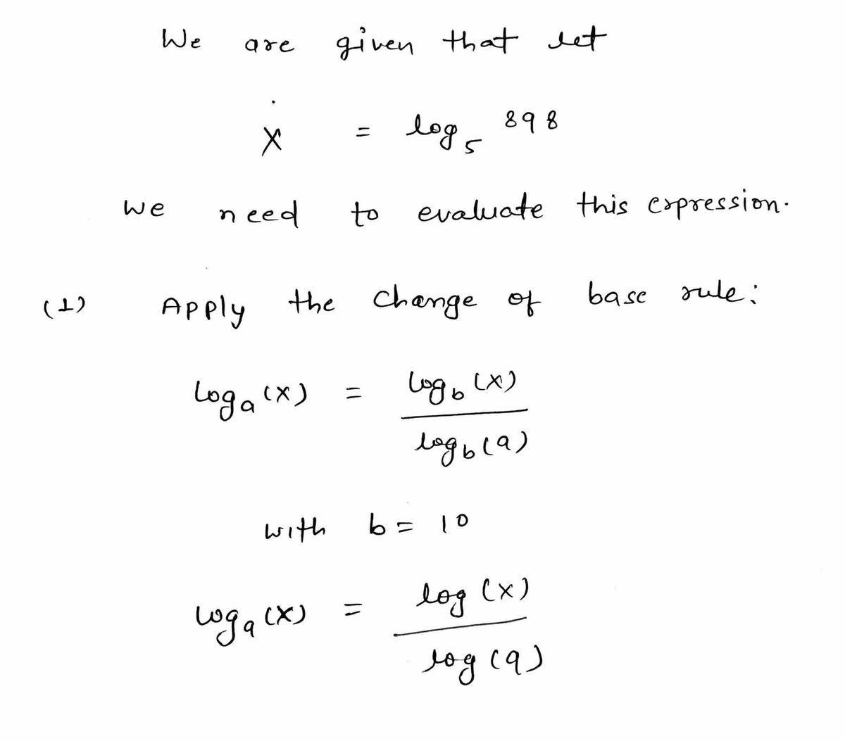 Advanced Math homework question answer, step 1, image 1