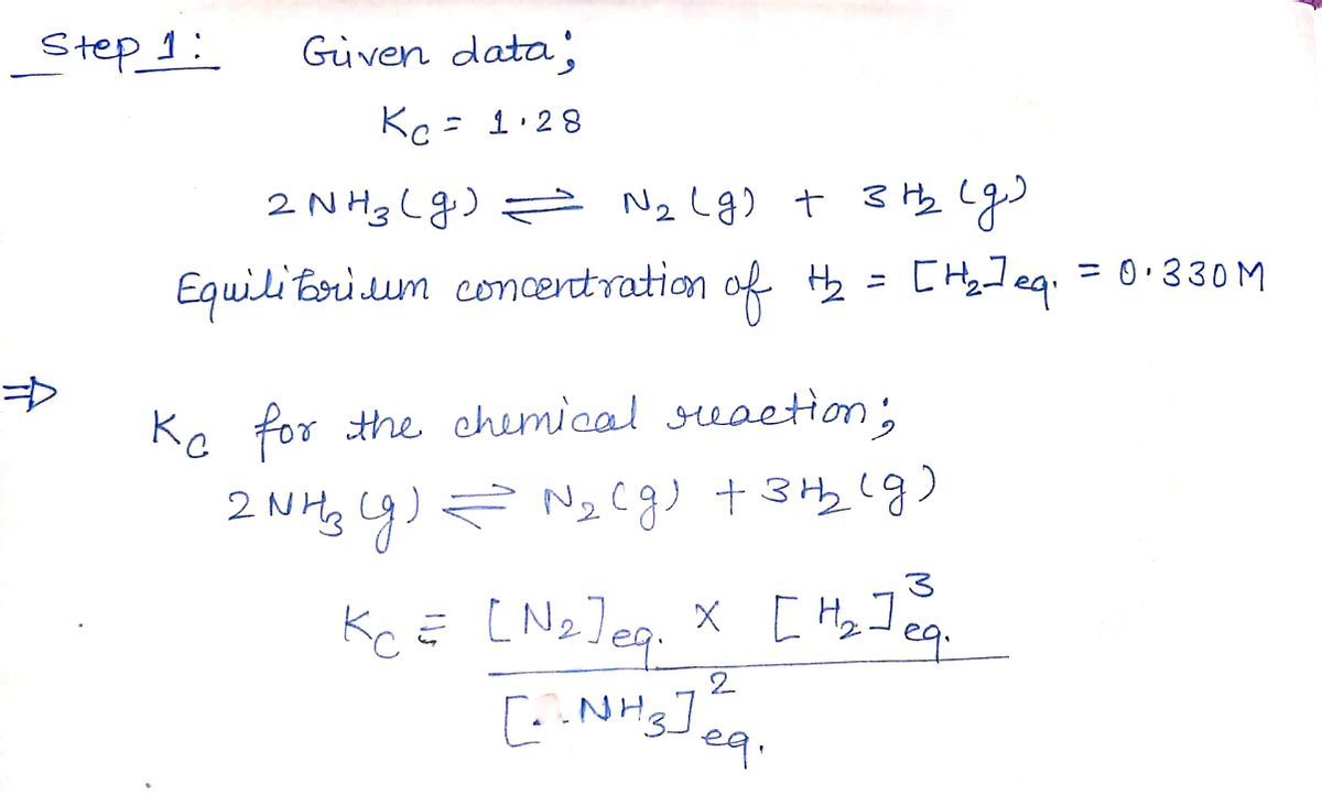 Chemistry homework question answer, step 1, image 1