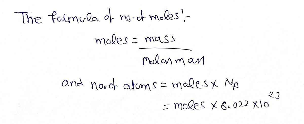 Chemistry homework question answer, step 1, image 1