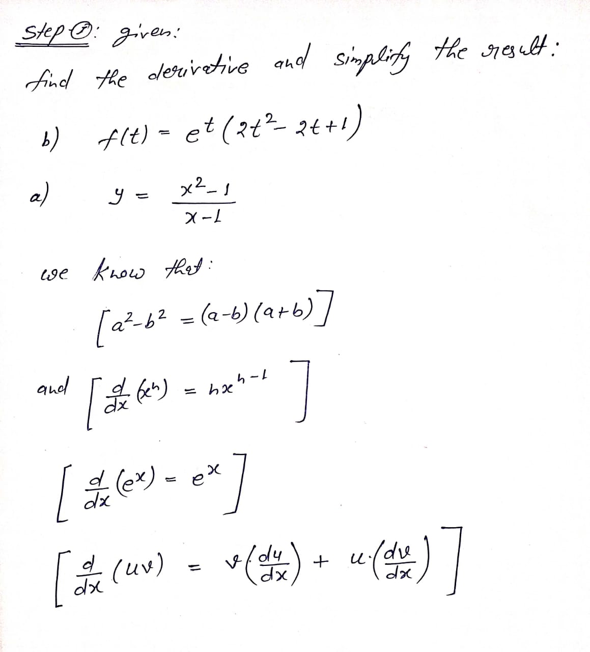 Calculus homework question answer, step 1, image 1