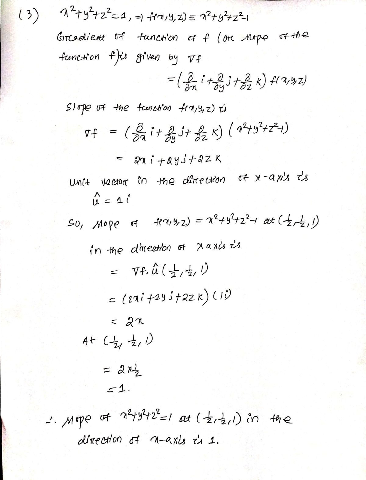 Answered C3 Find The Slope Of Xt Y T Z 1 At Bartleby