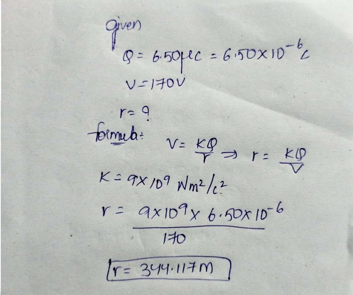 Physics homework question answer, step 1, image 1