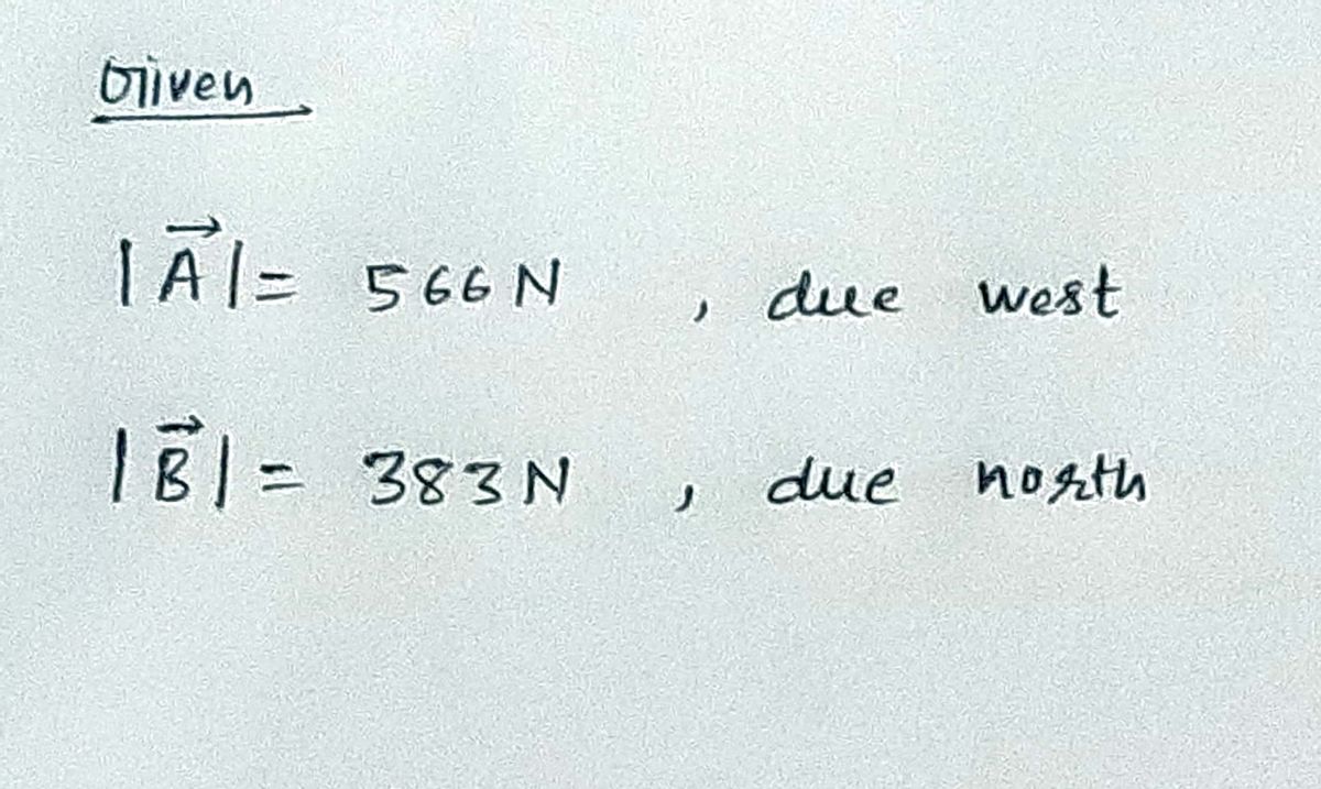 Physics homework question answer, step 1, image 1