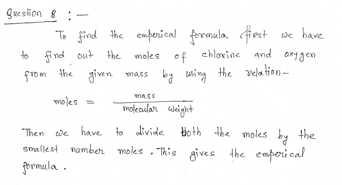 Chemistry homework question answer, step 1, image 1