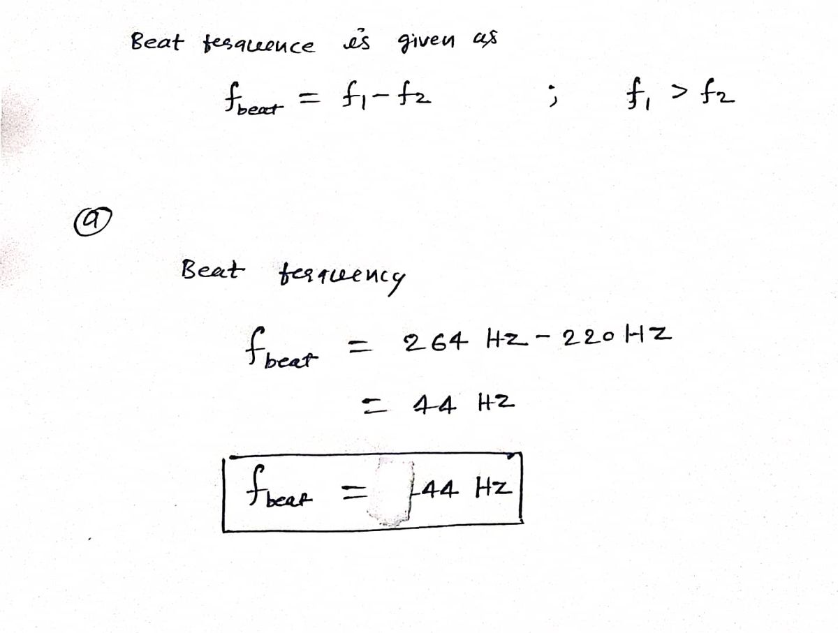 Physics homework question answer, step 1, image 1