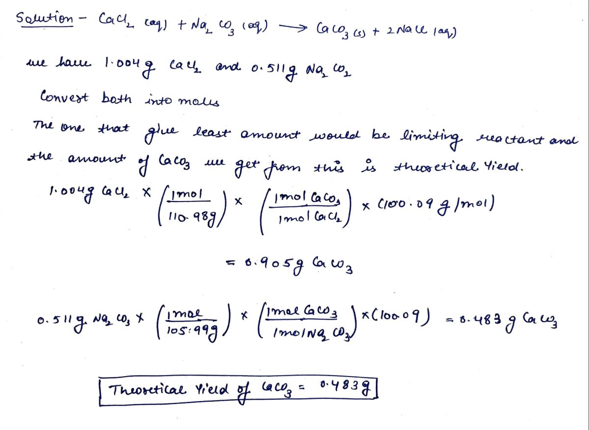 Chemistry homework question answer, step 1, image 1