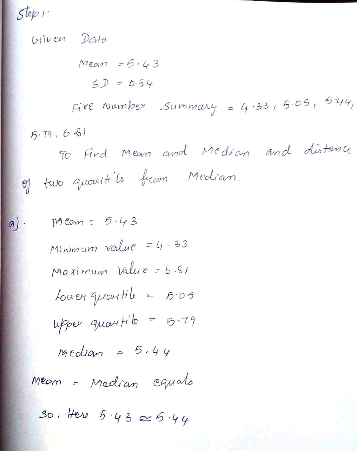 Statistics homework question answer, step 1, image 1