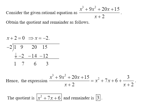 Answered: Find the quotient and remainder using… | bartleby