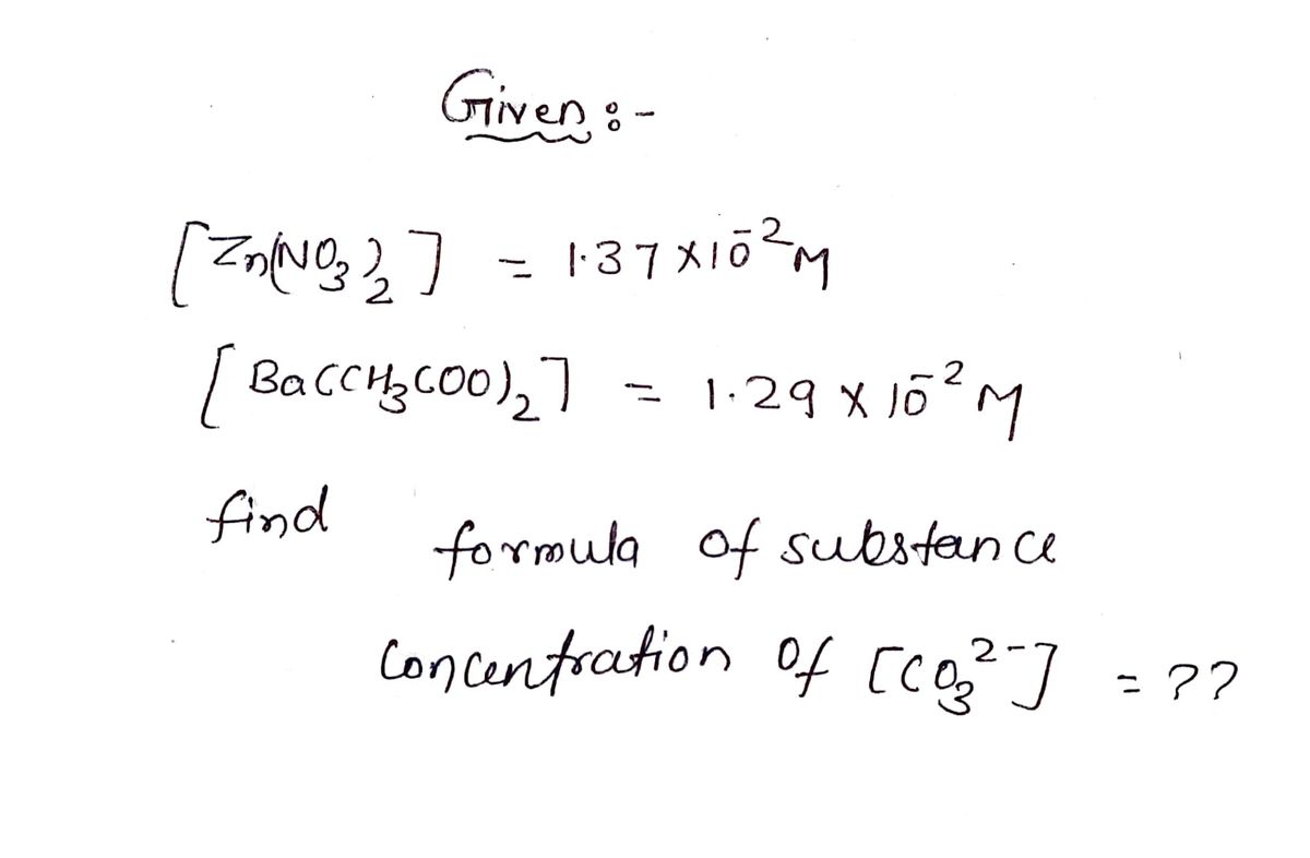 Chemistry homework question answer, step 1, image 1