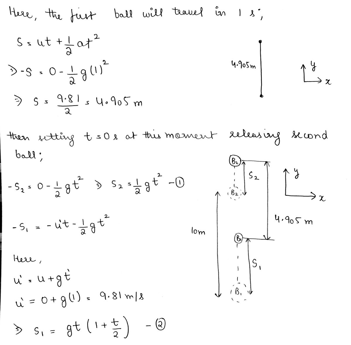 Physics homework question answer, step 1, image 1