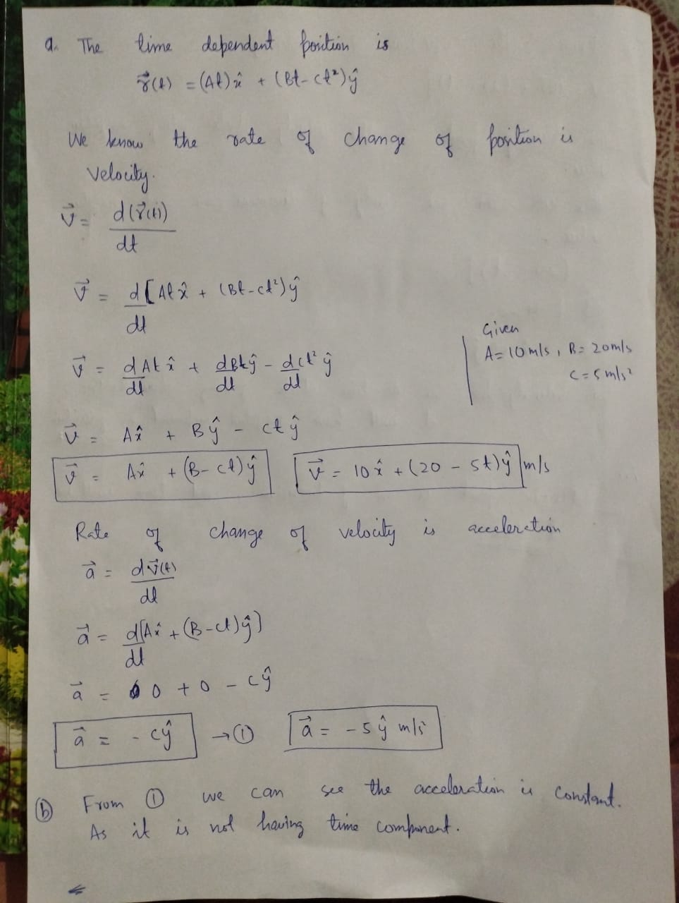 Physics homework question answer, step 1, image 1