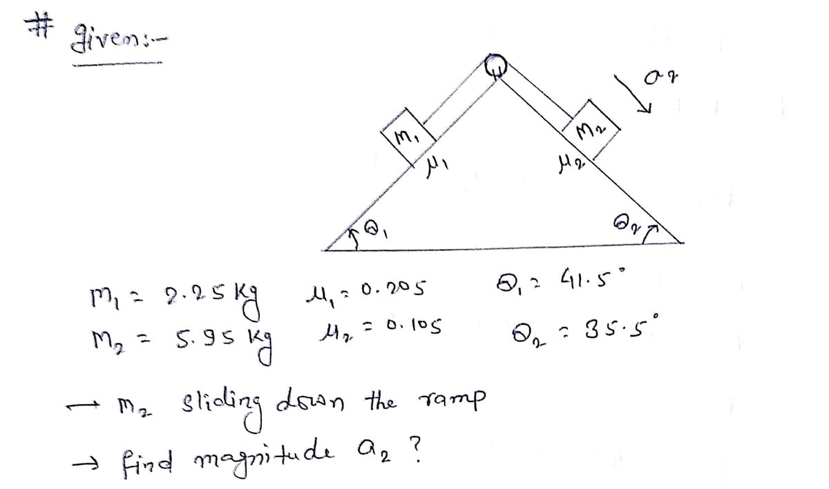 Physics homework question answer, step 1, image 1