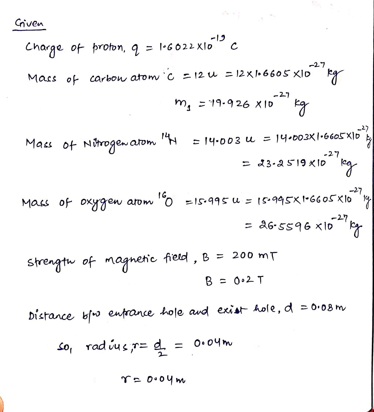 Physics homework question answer, step 1, image 1