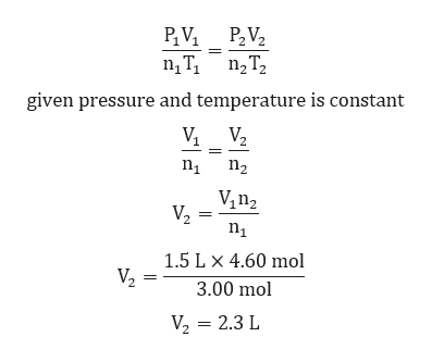 Answered: A balloon is filled to a volume of 1.50… | bartleby