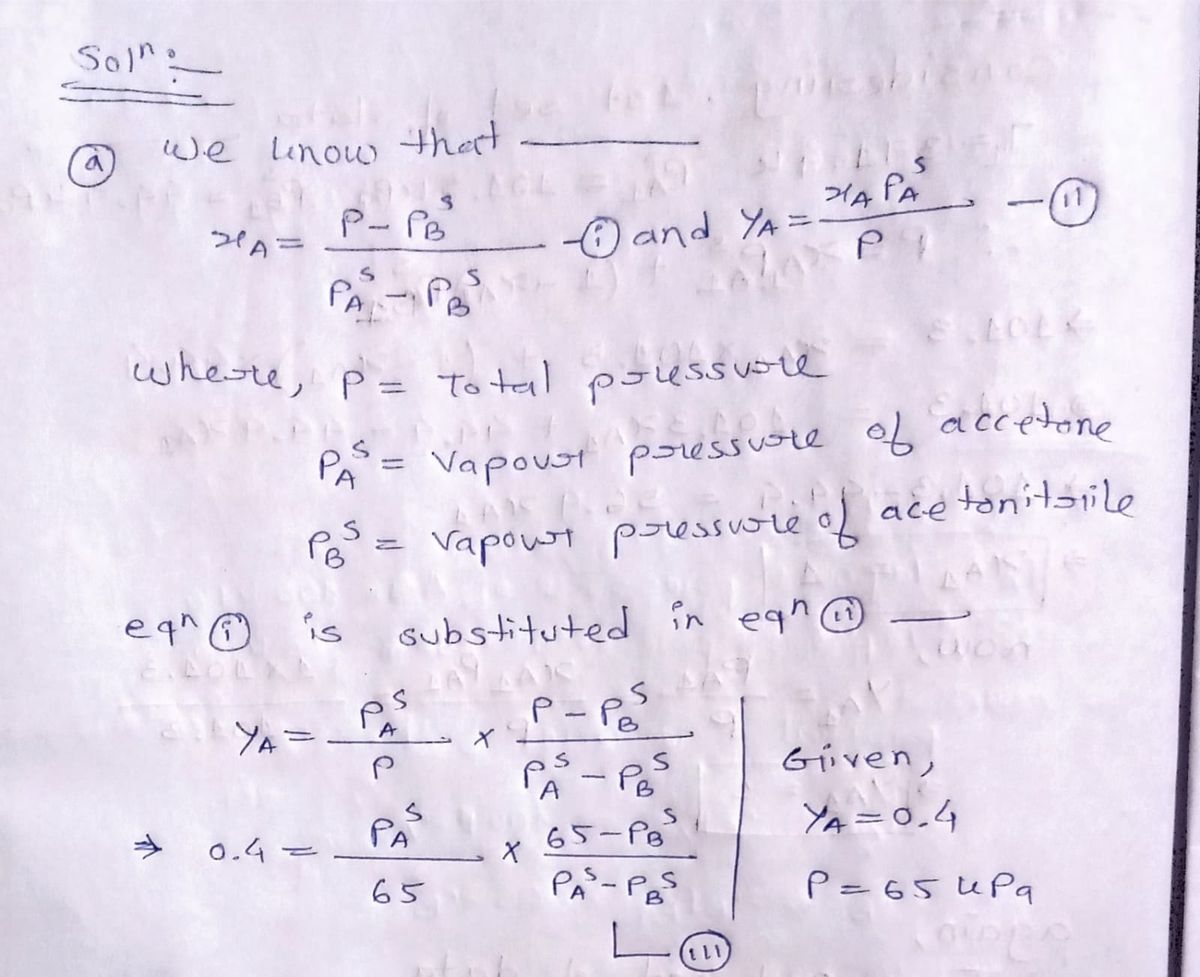 Chemical Engineering homework question answer, step 1, image 1