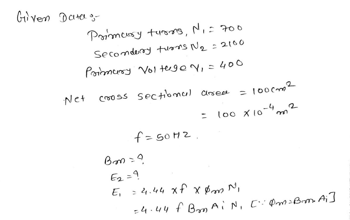 Electrical Engineering homework question answer, step 1, image 1