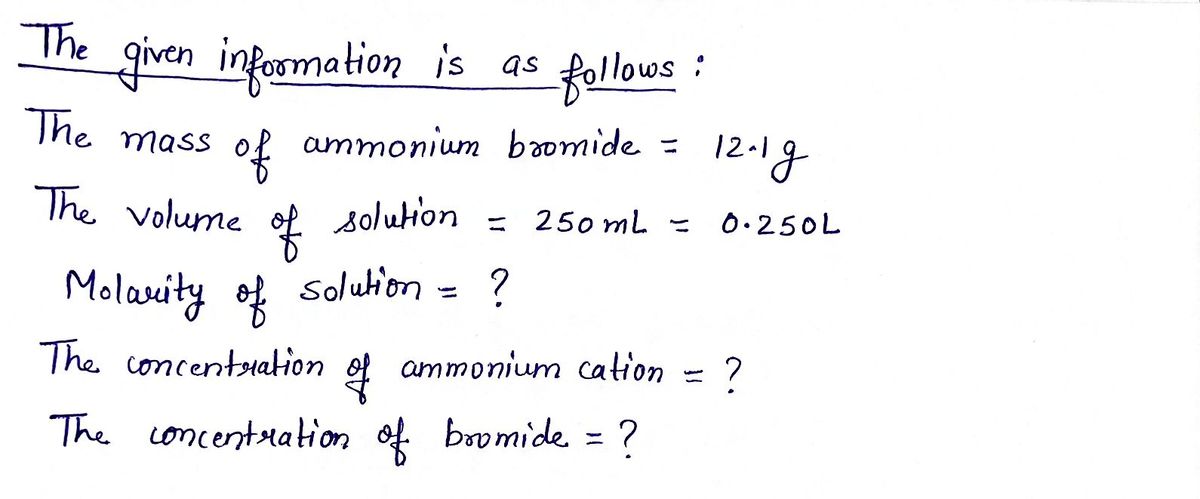 Chemistry homework question answer, step 1, image 1