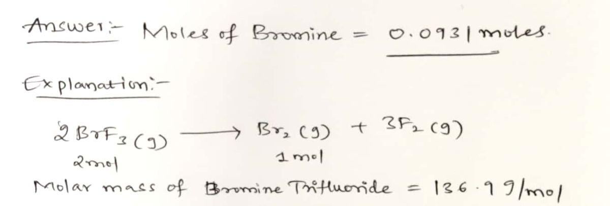 Chemistry homework question answer, step 1, image 1