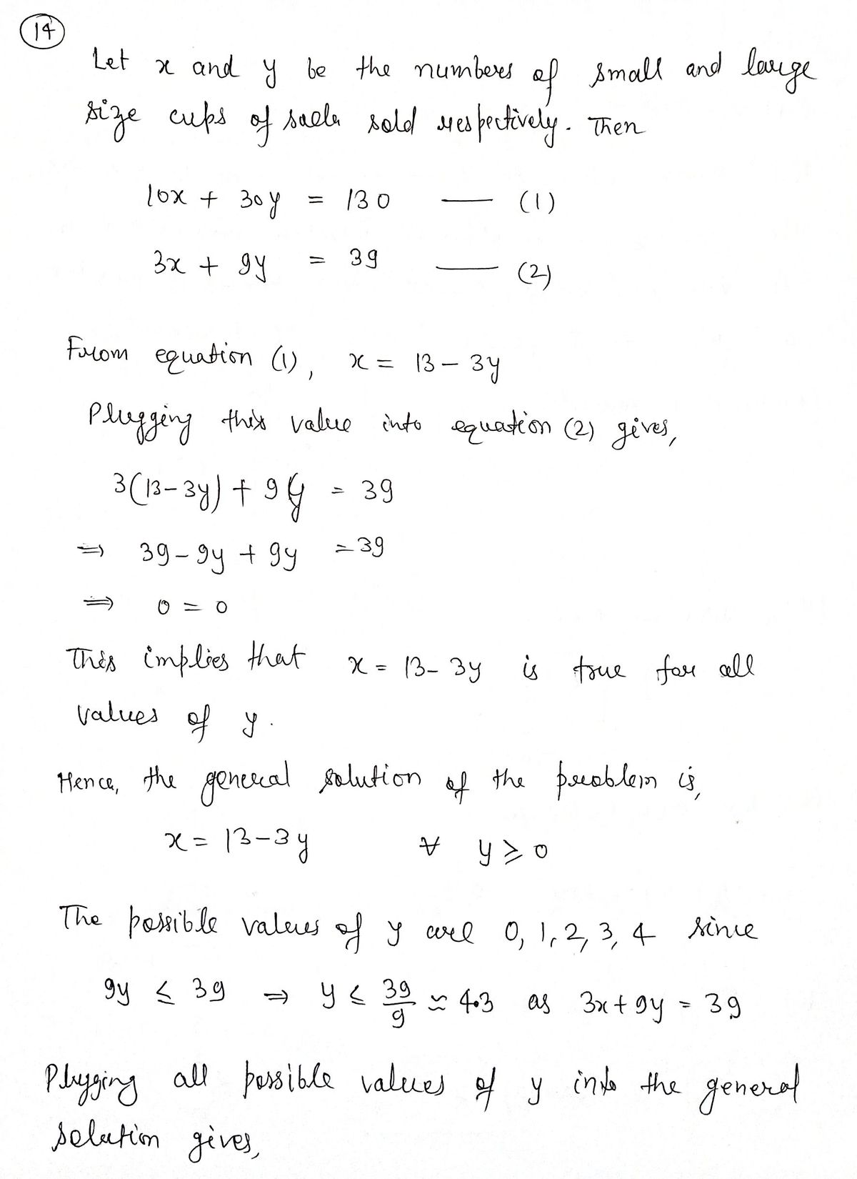 Algebra homework question answer, step 1, image 1