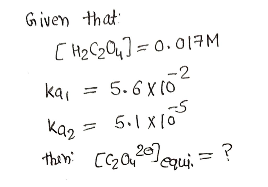 Chemistry homework question answer, step 1, image 1