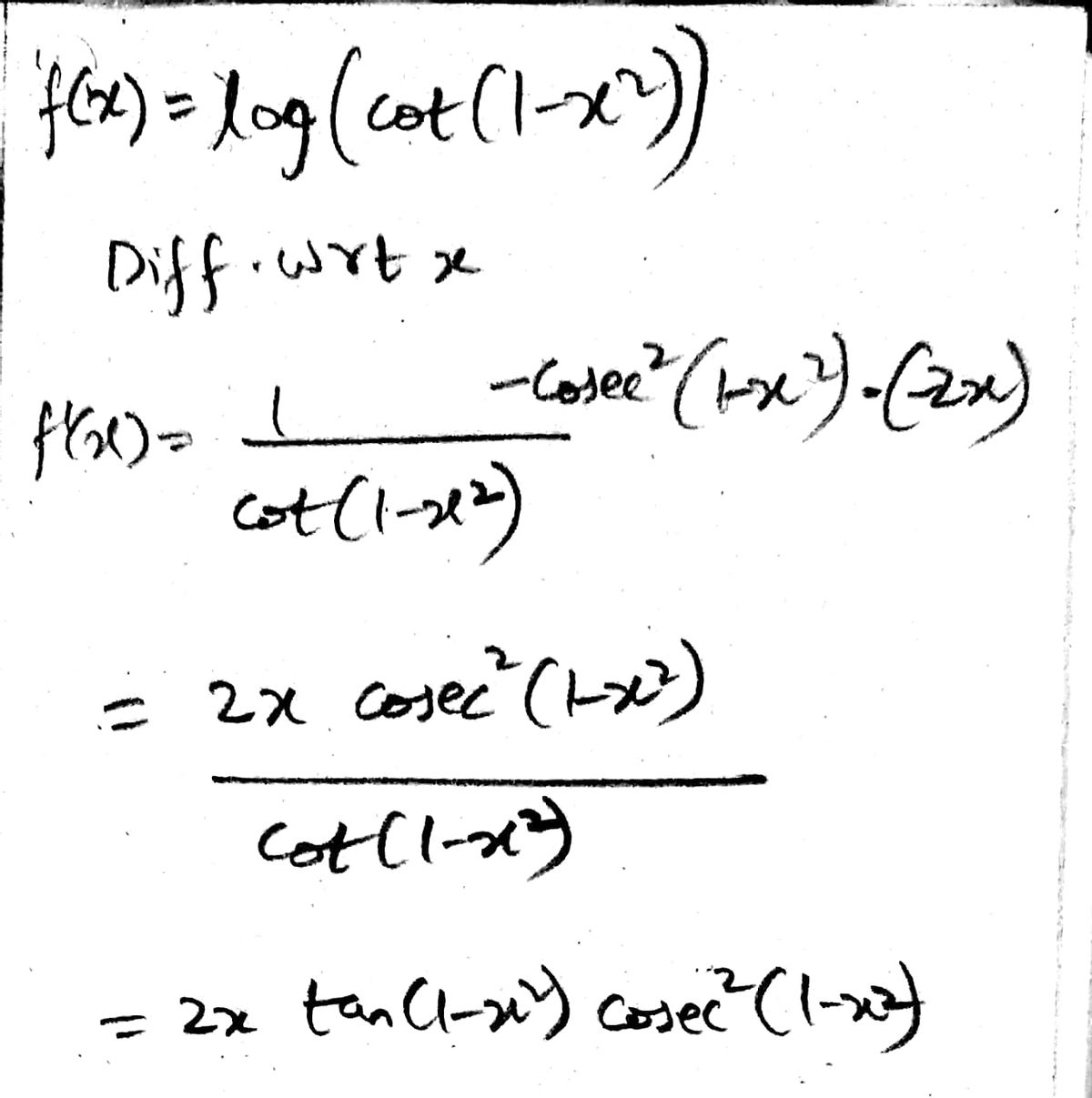 Answered Find The Derivatives Of The Following Bartleby