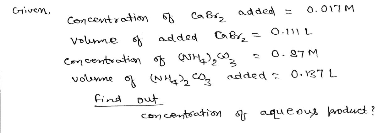 Chemistry homework question answer, step 1, image 1