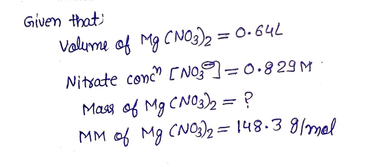 Chemistry homework question answer, step 1, image 1